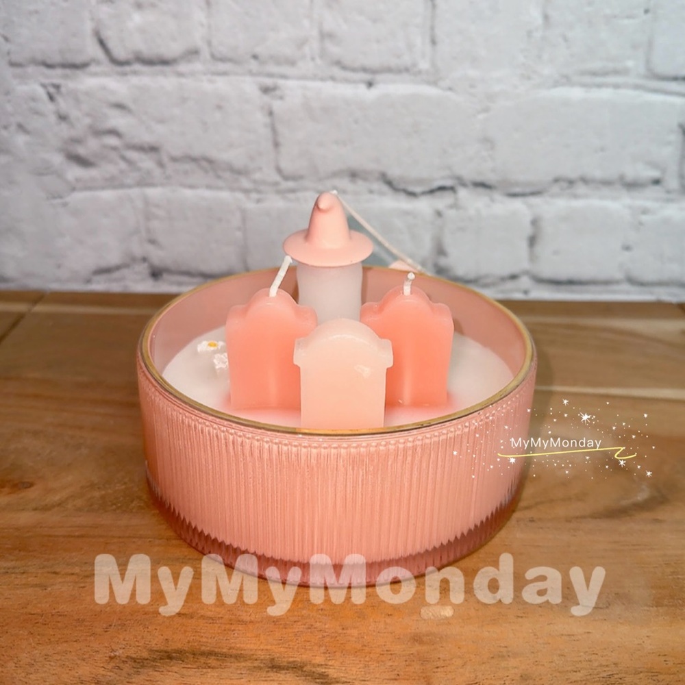 Cupcakes And Cashmere Pink Ghost Graveyard Candle - Picture 3 of 6